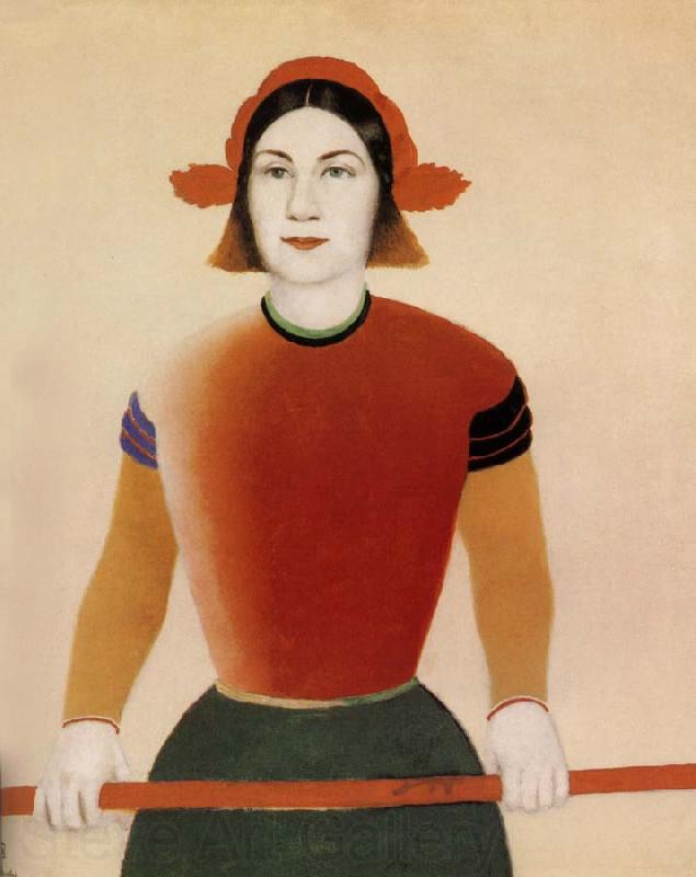 Kasimir Malevich The girl with red stick